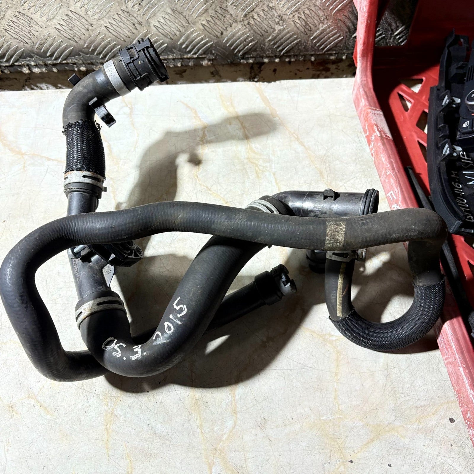 CITROEN DS3 2015 RADIATOR WATER COOLANT HOSE PIPES