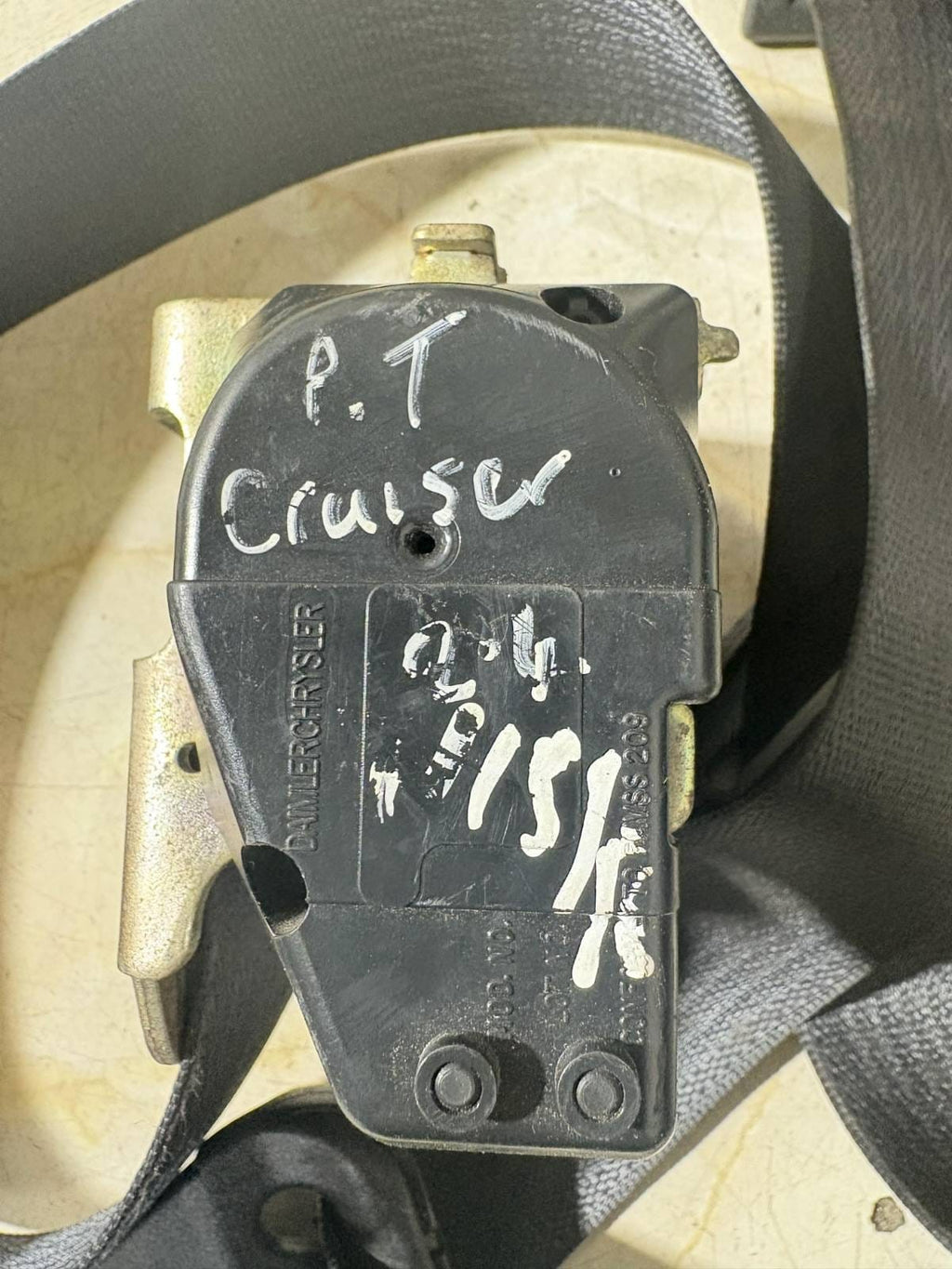 CHRYSLER PT CRUISER GT 5DR ESTATE 2005 SEAT BELT-PASSENGER REAR 601009164C
