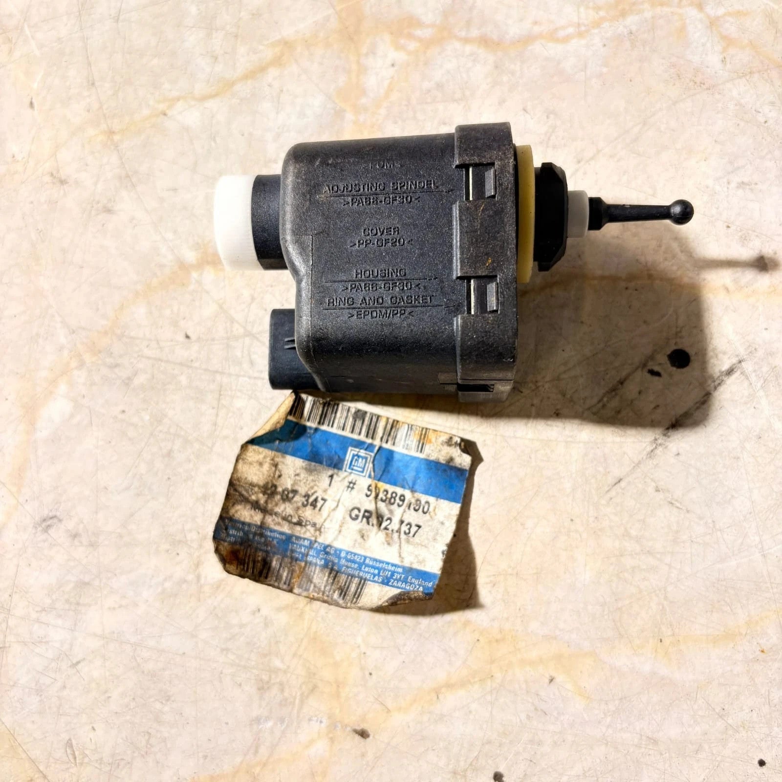 HEADLIGHT ALIGNMENT CORRECTOR MOTOR OPEL ASTRA HEADLIGHT ADJUSTMENT MOTOR