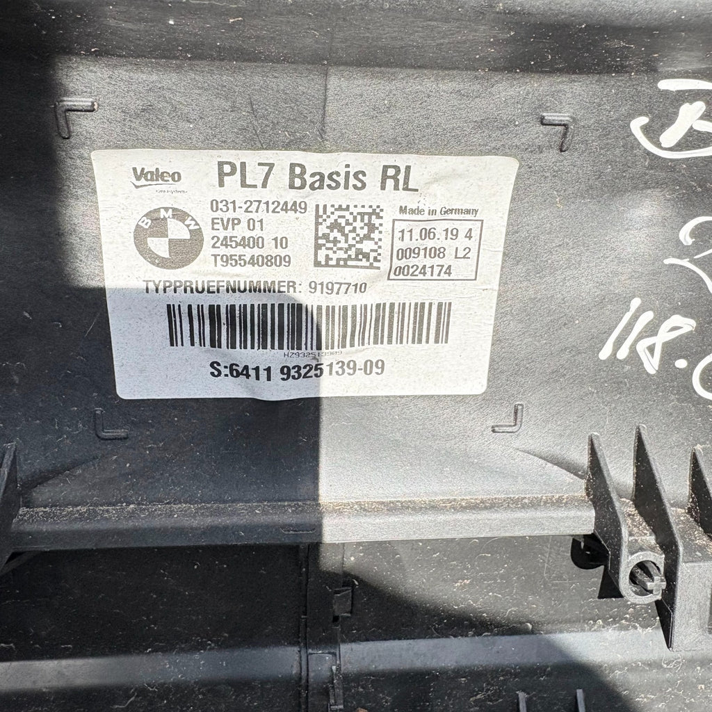 BMW 4 SERIES 118i 2019-HEATER UNIT BLOWER BOX 9197710