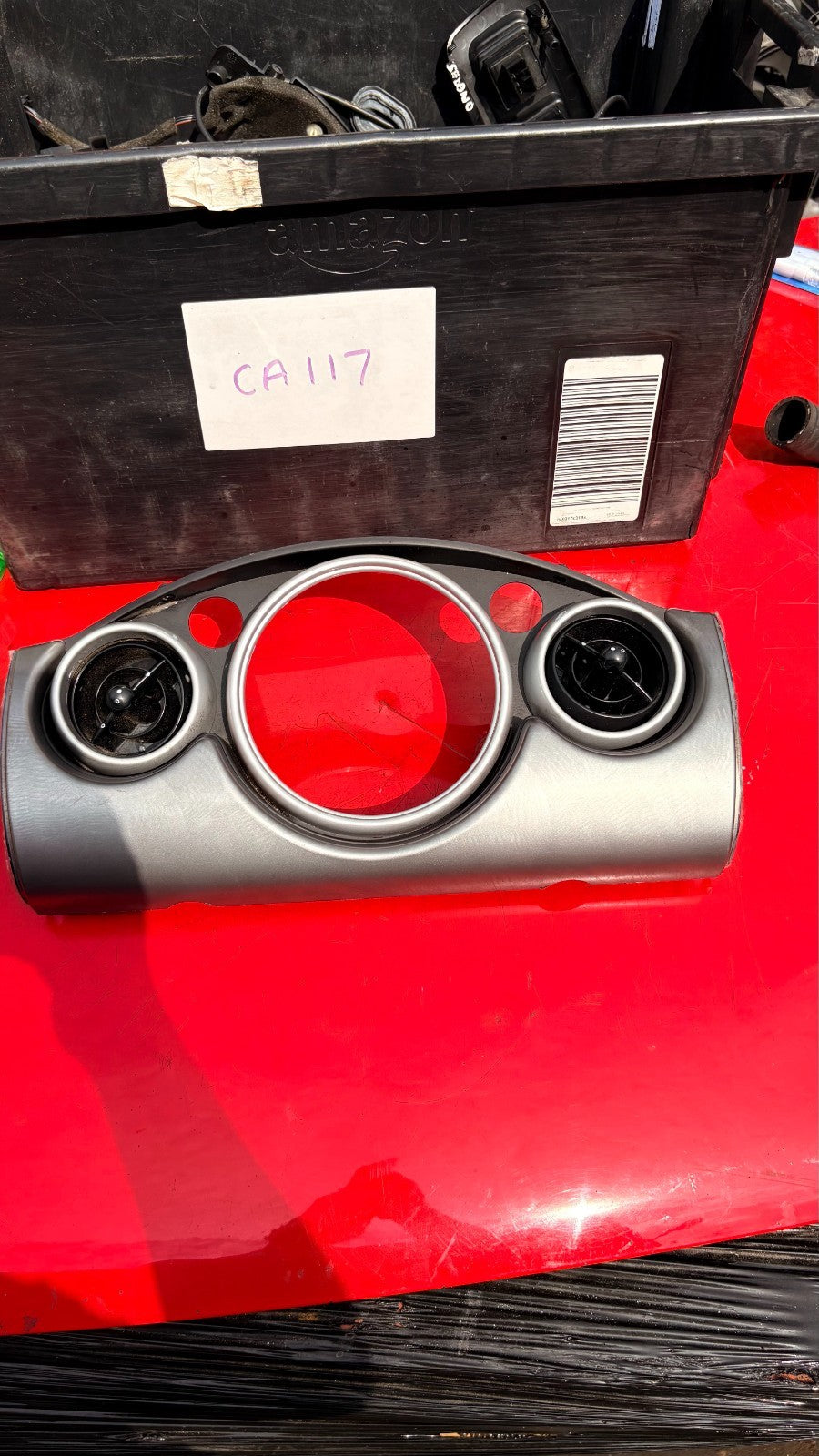 MINI ONE R52 DASHBOARD SPEEDO SURROUND TRIM & AIR VENTS 0769337