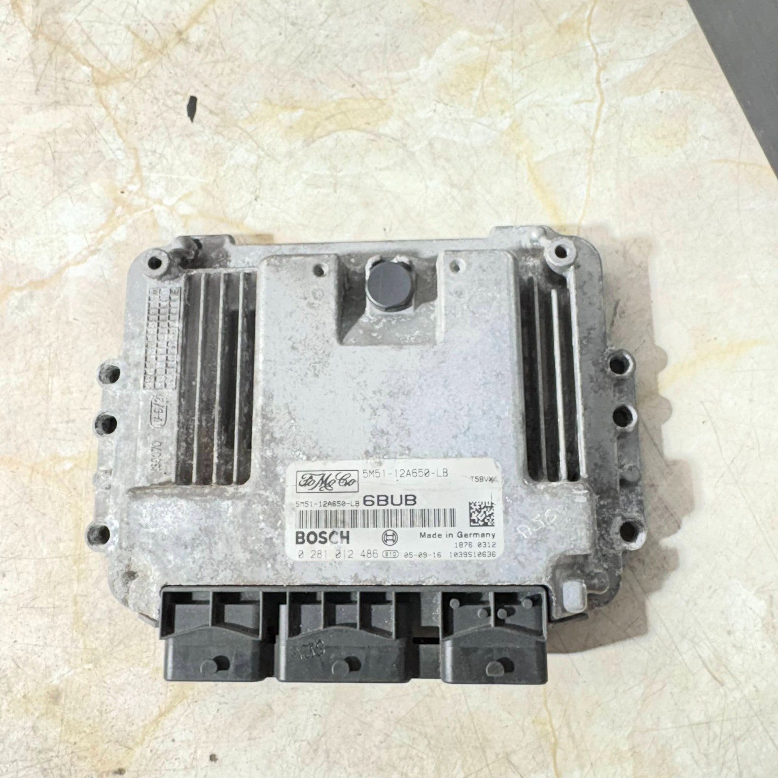 2005 FORD FOCUS 1.6 TDCI MK2 ENGINE ECU 5M51-12A650-LB 0281012486 BOSCH