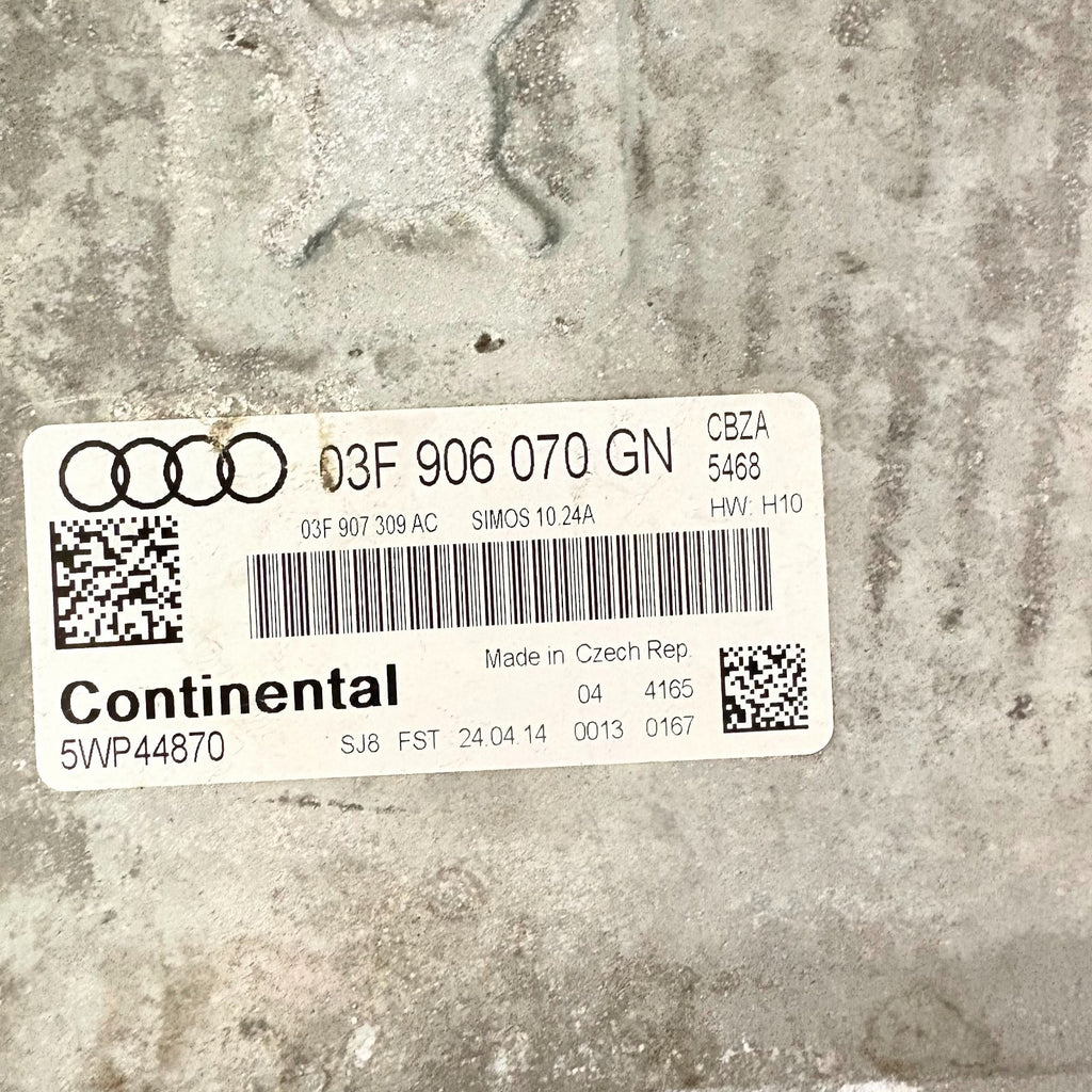 Audi A1 2014 Engine Control Module ECU 03F906070GN Manual