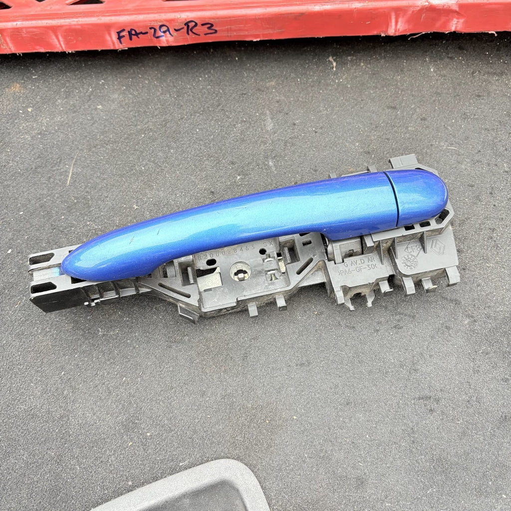 Renault Scenic MK2 2003-2009 OSR Rear Right Exterior Door Handle Blue 8200028463