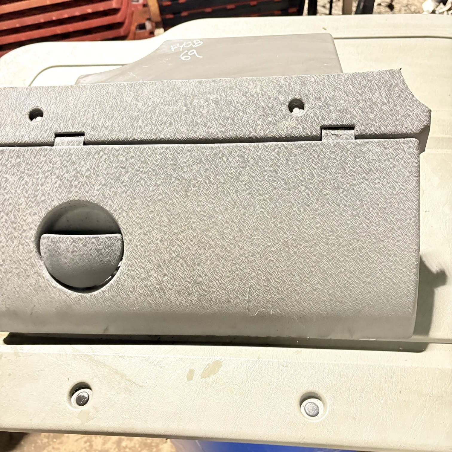 Vauxhall Corsa C 2000-2006 Glove Box Storage Compartment Grey 09114402