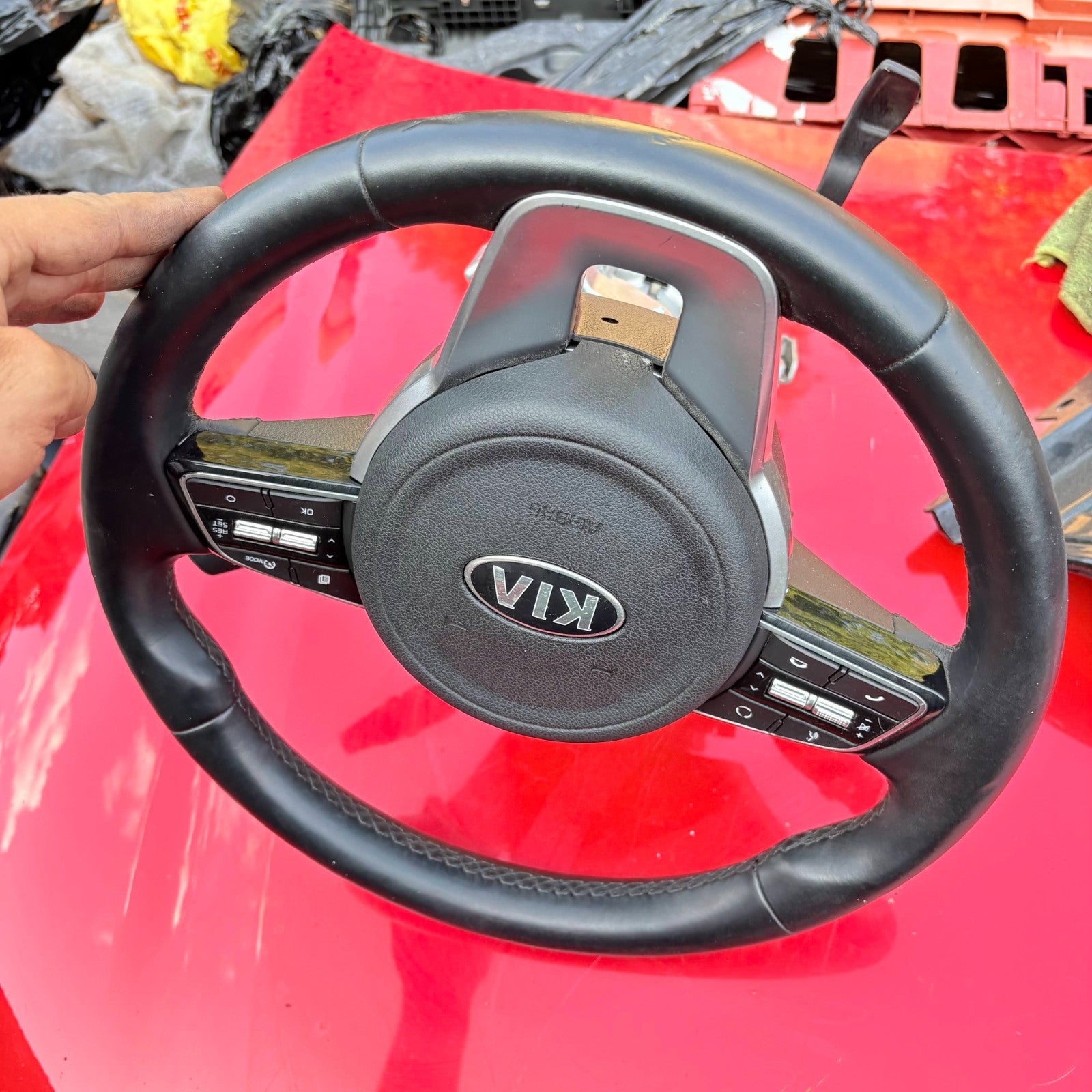 KIA SPORTAGE QL MK4 FACELIFT LATE 2018-2021 STEERING COLUMN WHEEL 93404D9962