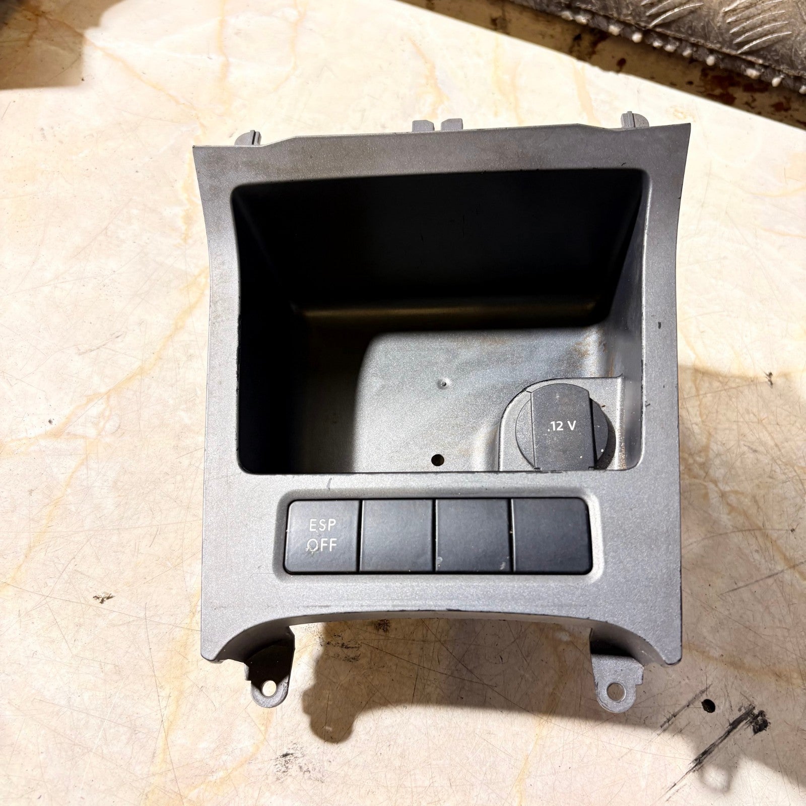 VW Golf MK5 2003-2007 Front Storage Tray And 12V Socket 1K0858329 1K0857925