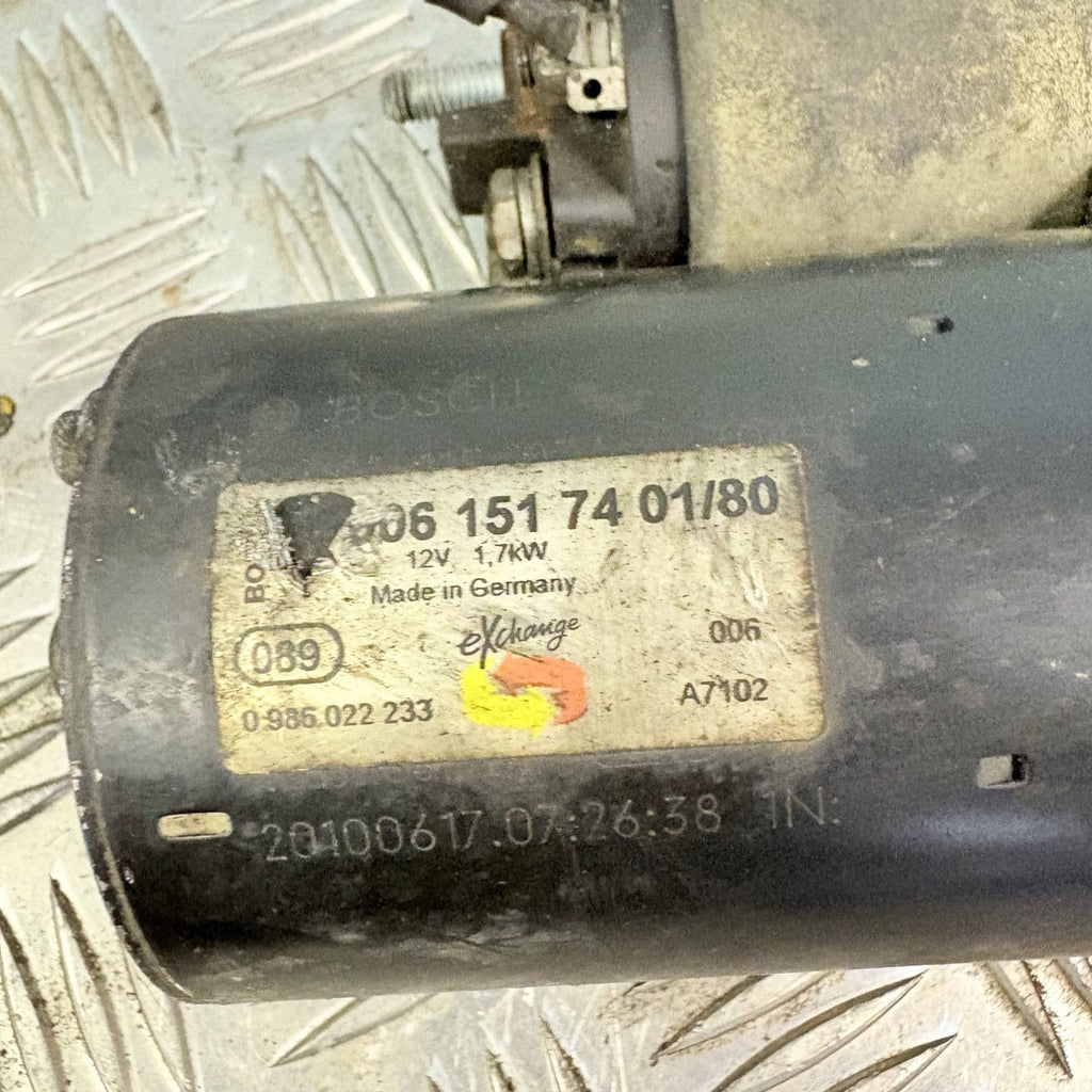 Mercedes E Class W211 E200 E220 CDI Starter Motor 2003-2009 0061517401 Bosch