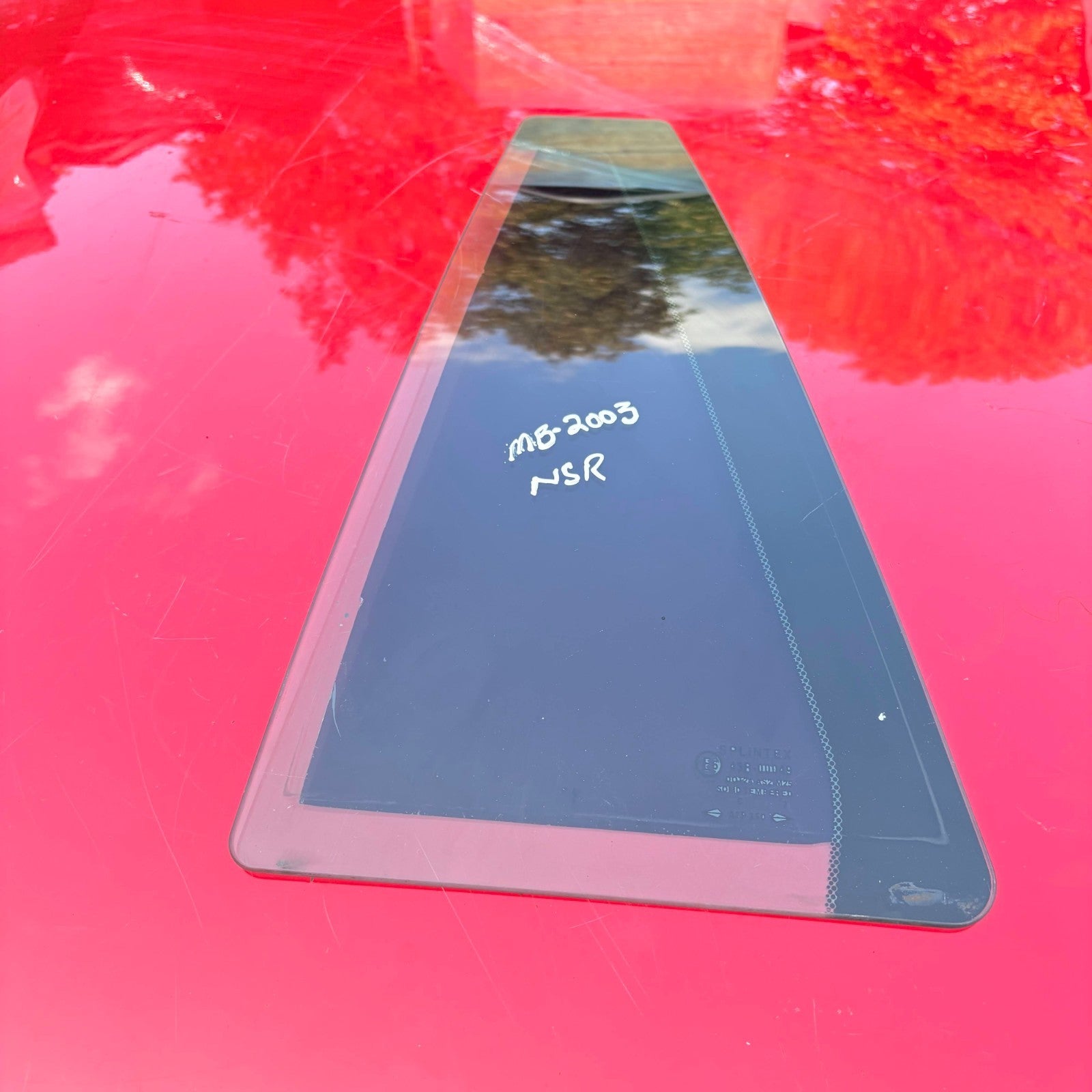 MERCEDES BEZ 2003 QUARTER GLASS WINDOW REAR PASSENGER SIDE NEARSIDE NSR