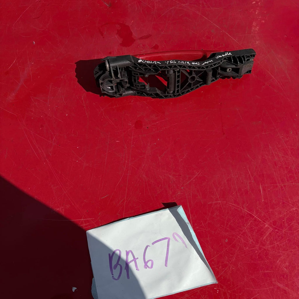 Skoda Octavia vRS Mk3 5E OSR Rear Right Exterior Door Handle Red 2013-2017