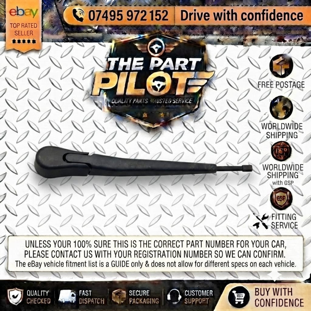 Volvo V40 2012-2019 Rear Wiper Arm Blade Tailgate 5 Door Hatchback