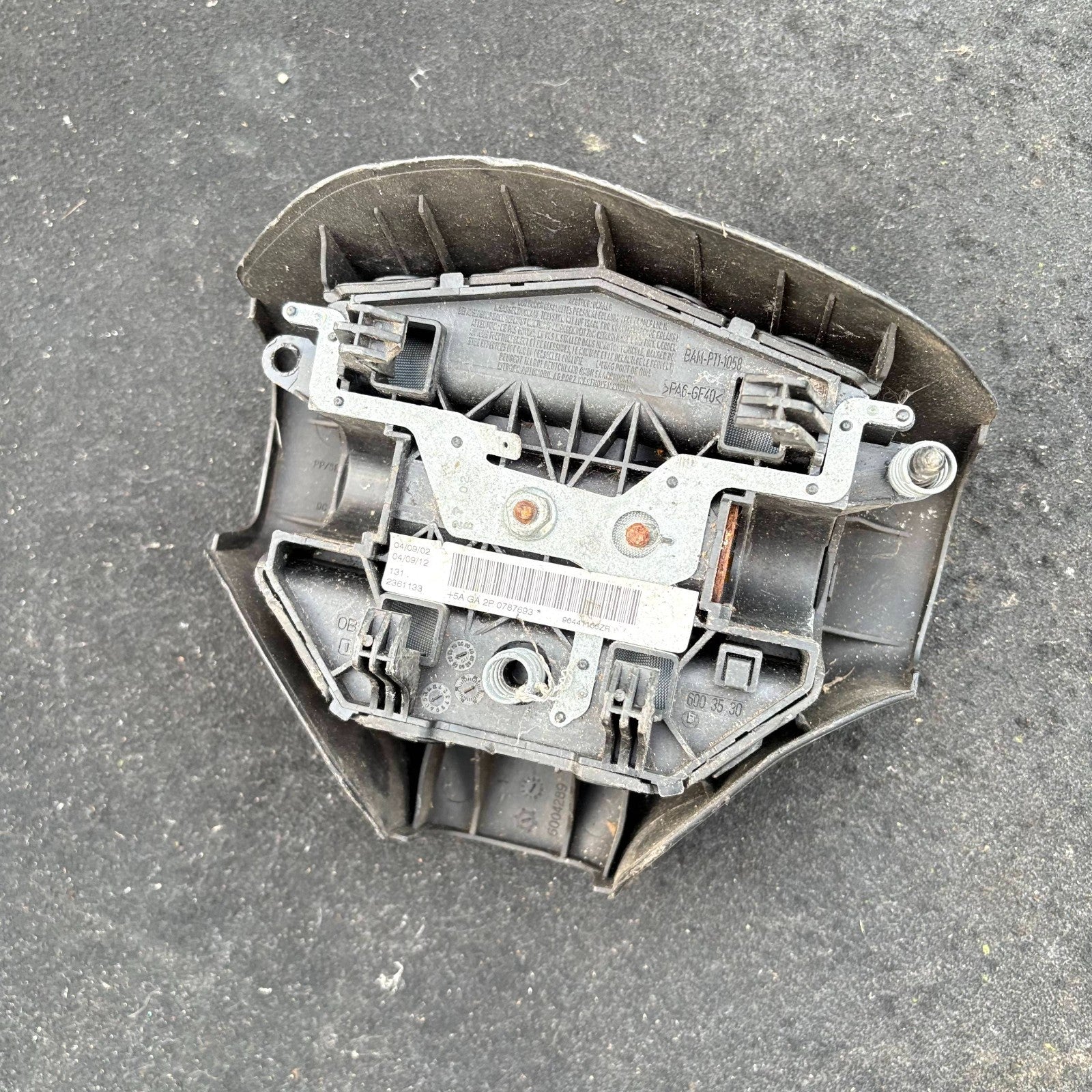 1999-2007 PEUGEOT 206 STEERING WHEEL A.BAG 96441166ZR
