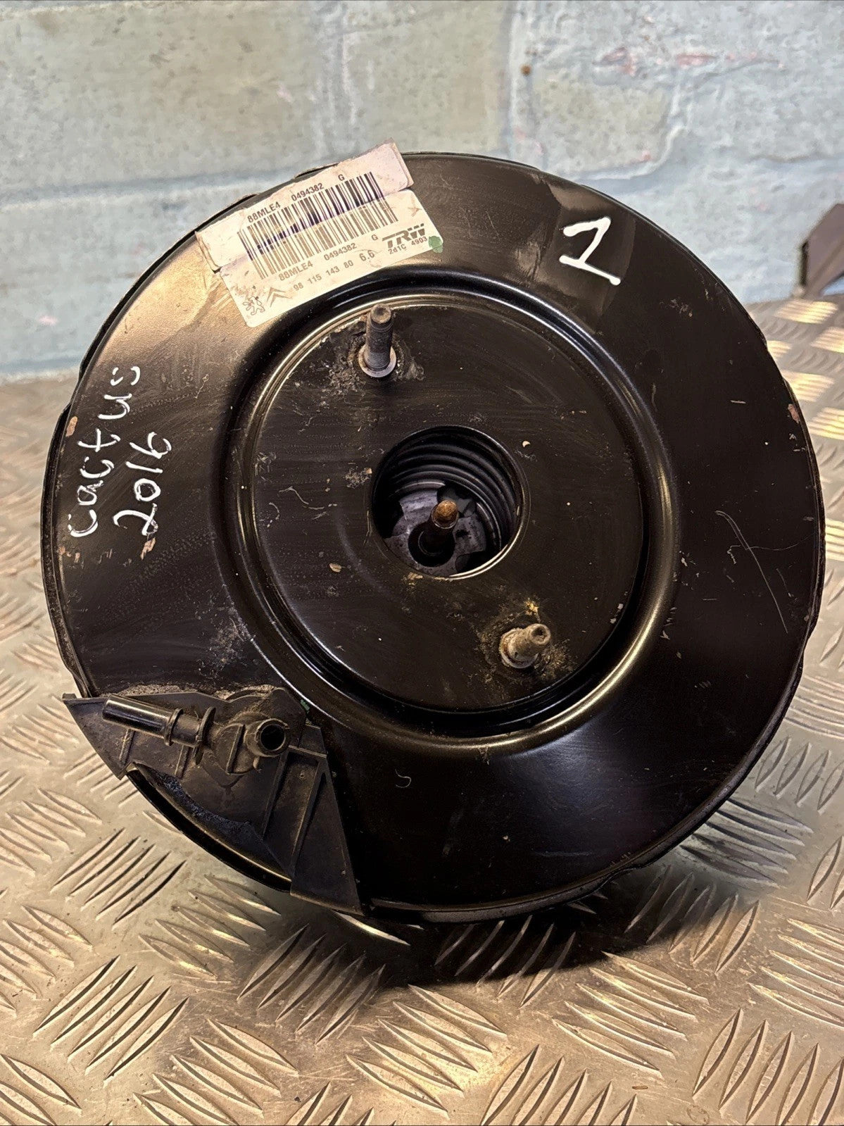 Citroen C4 Cactus 2014 Brake Servo Booster 9811514380 BH02 1.6 BlueHDi