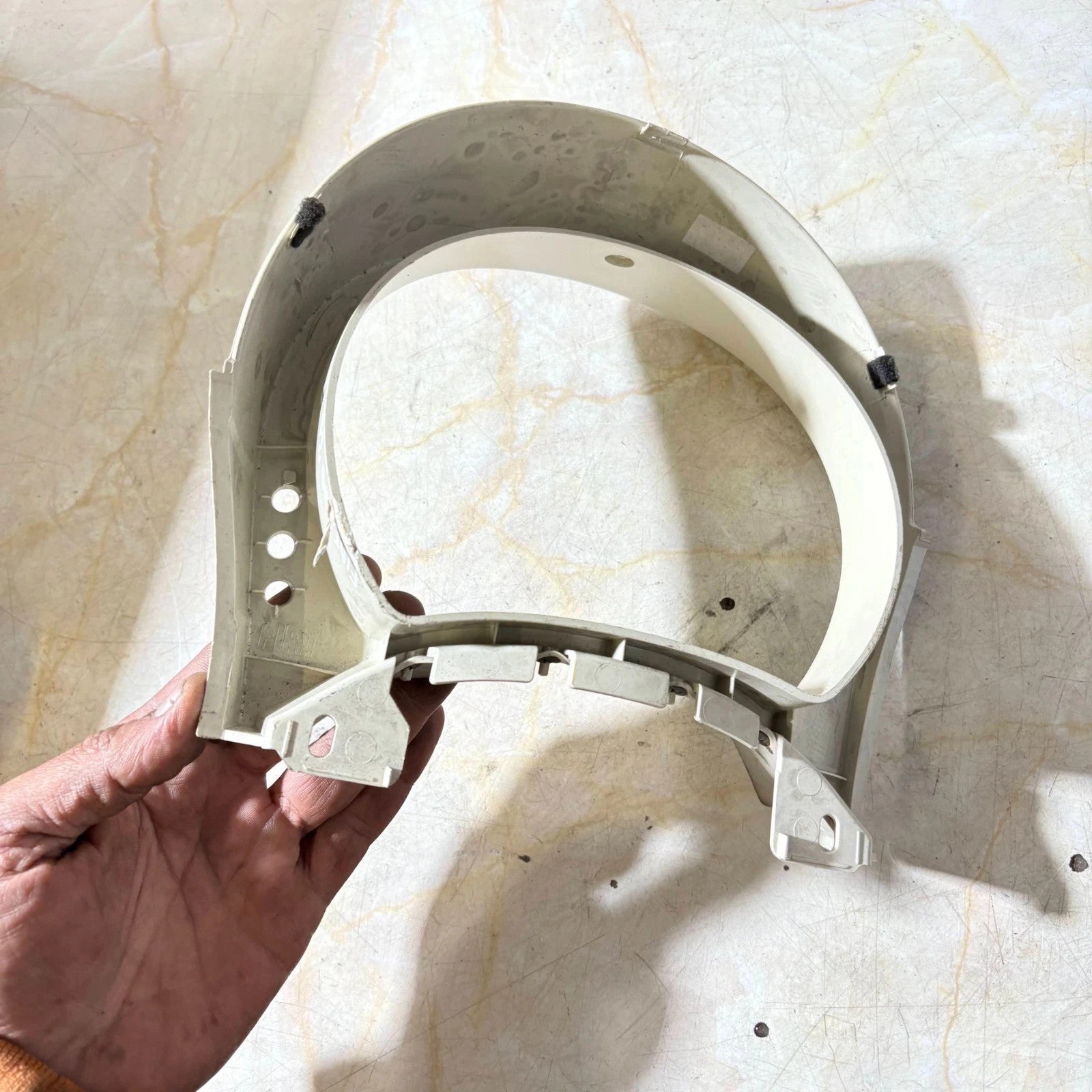 FIAT 500 2007-2015 CREAM INSTRUMENT CLUSTER SPEEDO SURROUND PANEL