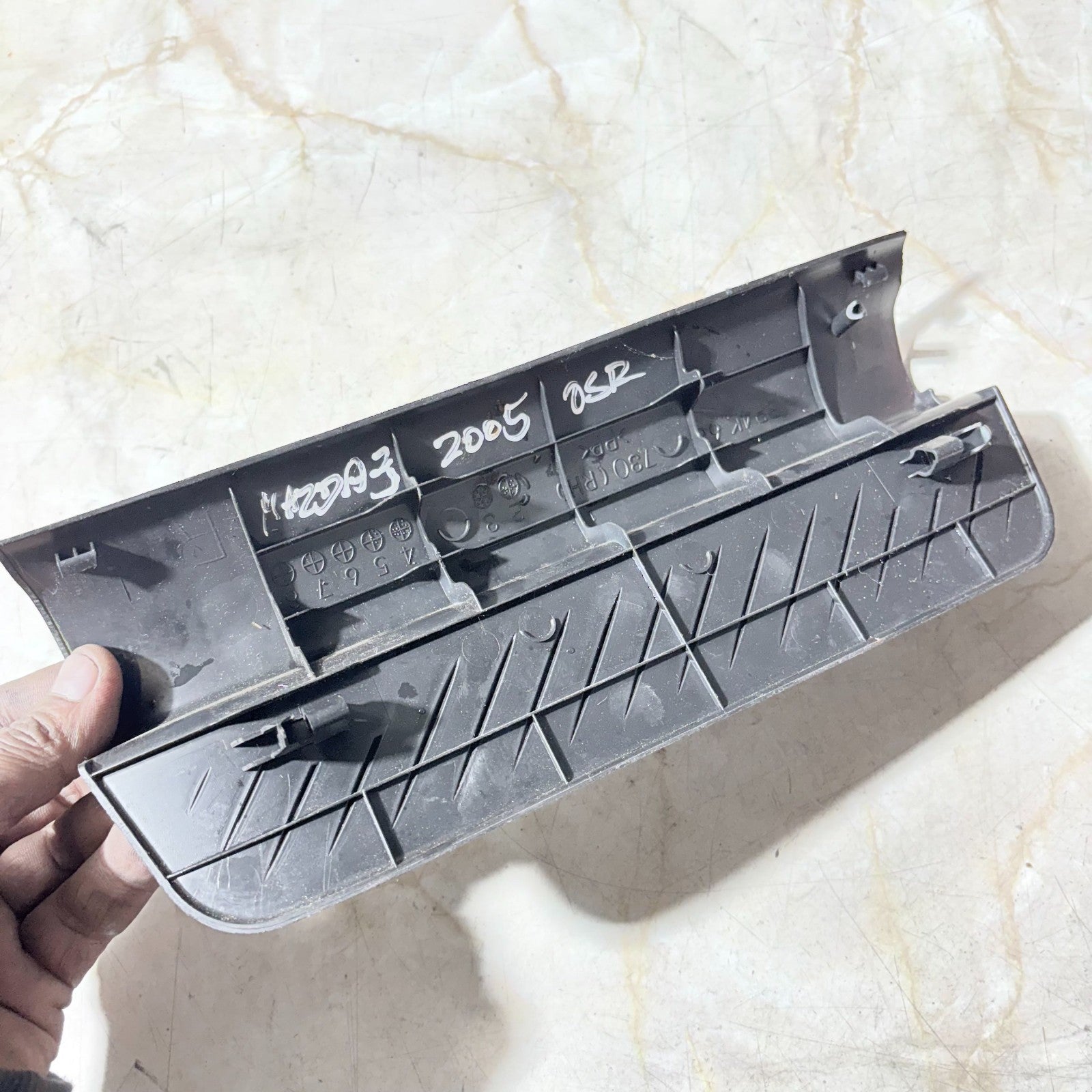 2005 Mazda 3 Door Sill Trim Pair Rear Side OSR, NSR
