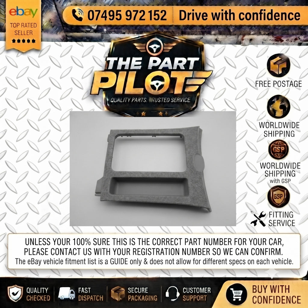 Mazda 3 Centre Console Gear Selector Surround Trim Panel Silver 2004-2009