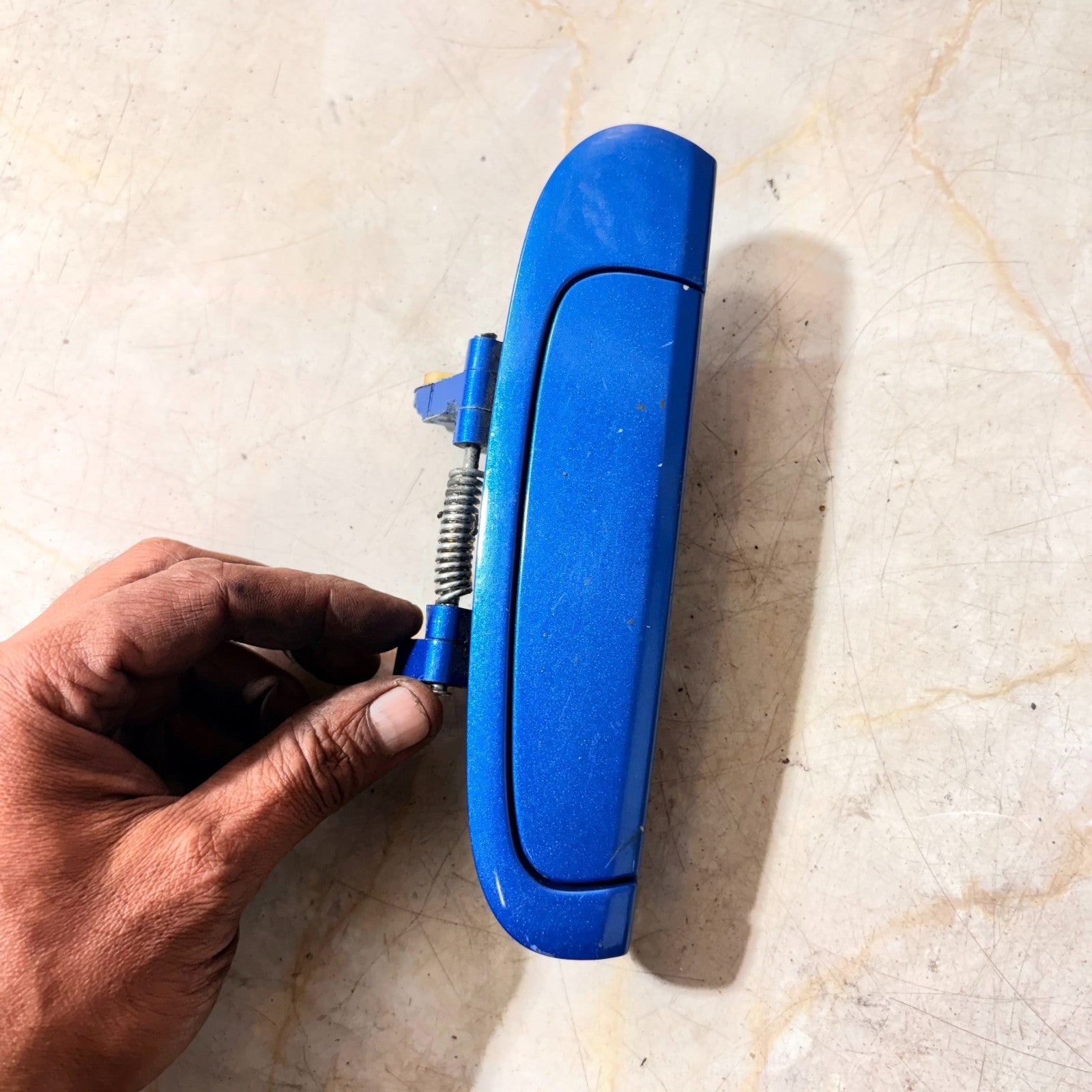 KIA PICANTO 2004-2011 EXTERNAL DOOR HANDLE REAR LEFT PASSENGERS SIDE in BLUE