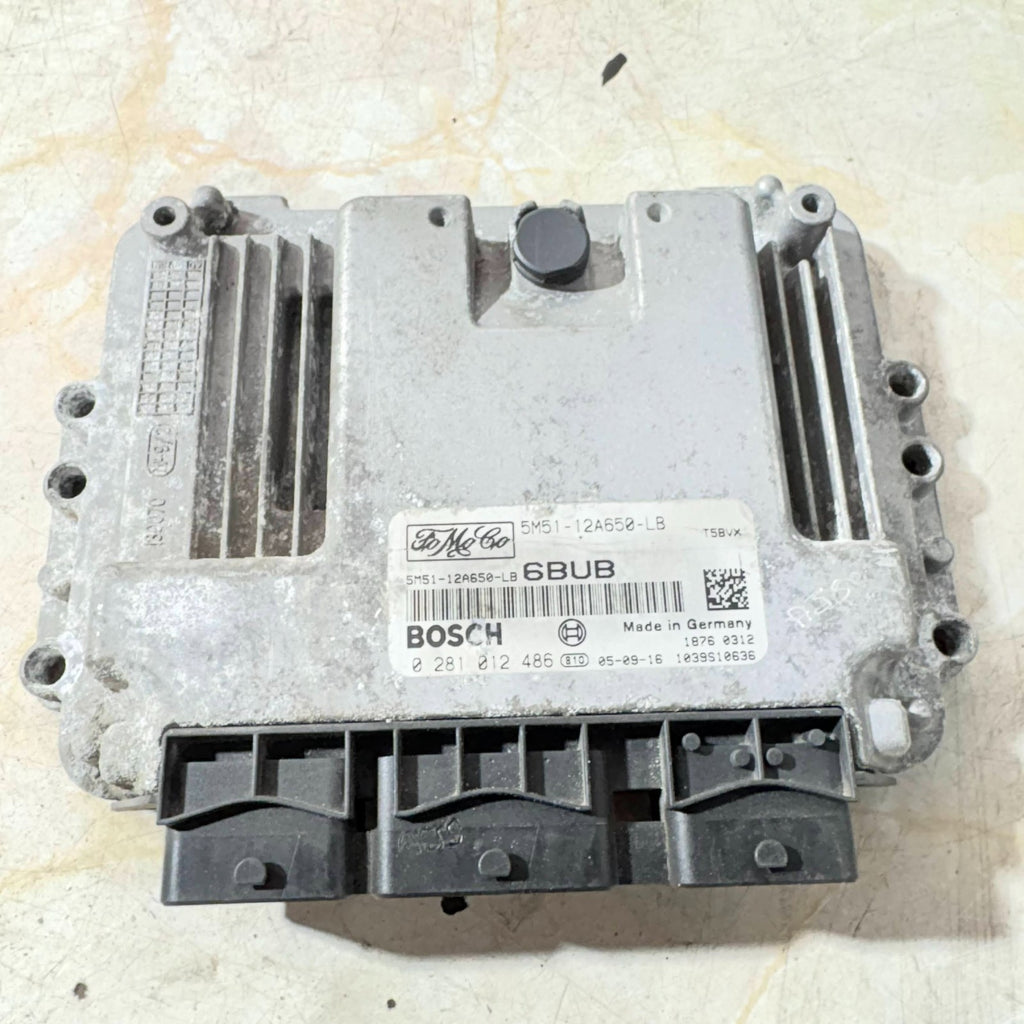 2005 FORD FOCUS 1.6 TDCI MK2 ENGINE ECU 5M51-12A650-LB 0281012486 BOSCH