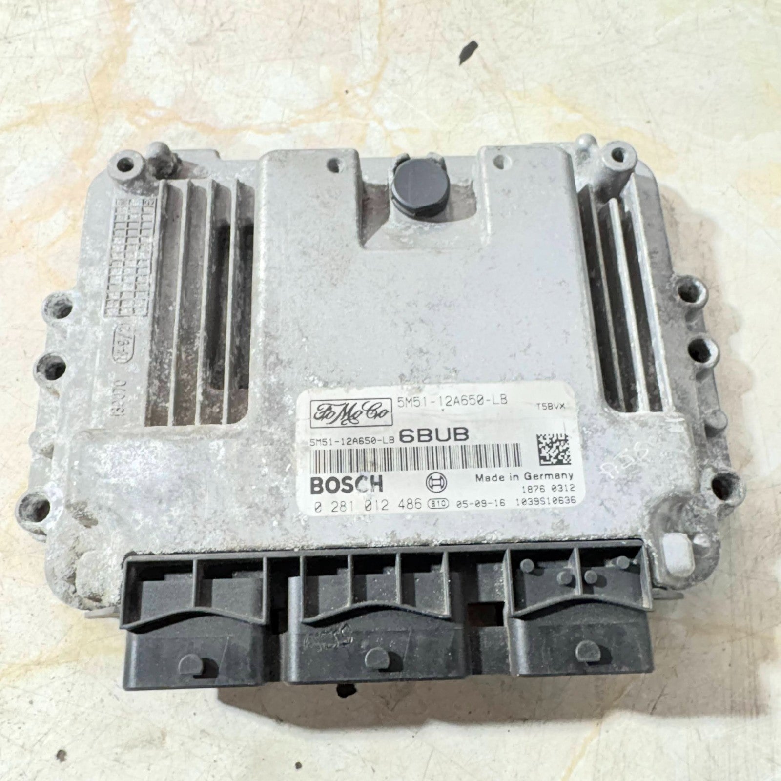 2005 FORD FOCUS 1.6 TDCI MK2 ENGINE ECU 5M51-12A650-LB 0281012486 BOSCH