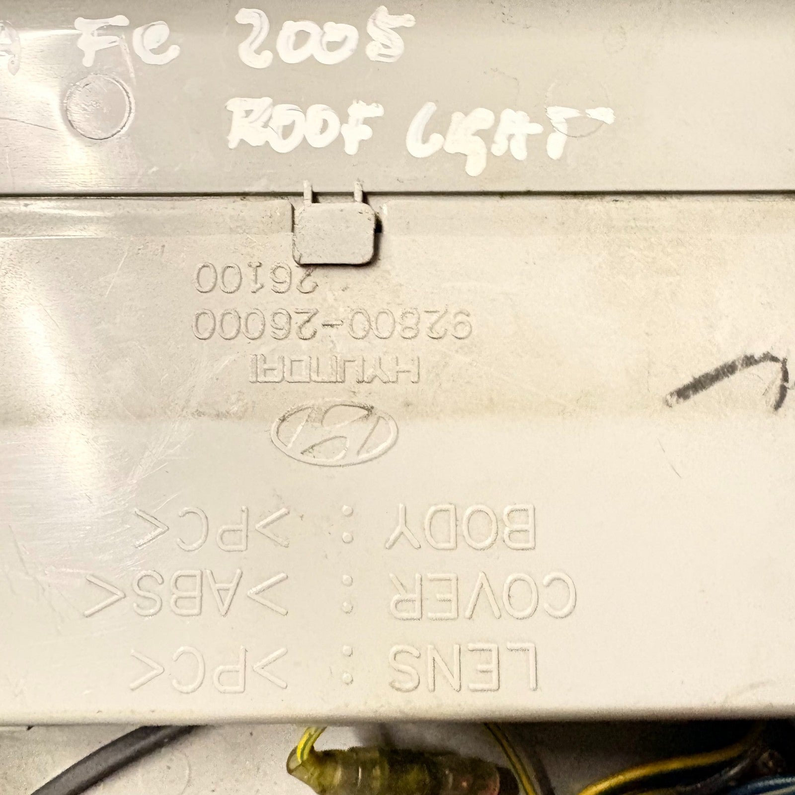 2001-2006 HYUNDAI SANTA INTERIOR ROOF LIGHT 92800-26000