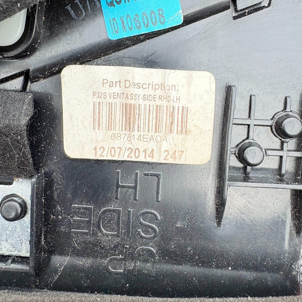 NISSAN QASHQAI 2014-2021 Dashboard Left Side Air Vent 687614EA0A