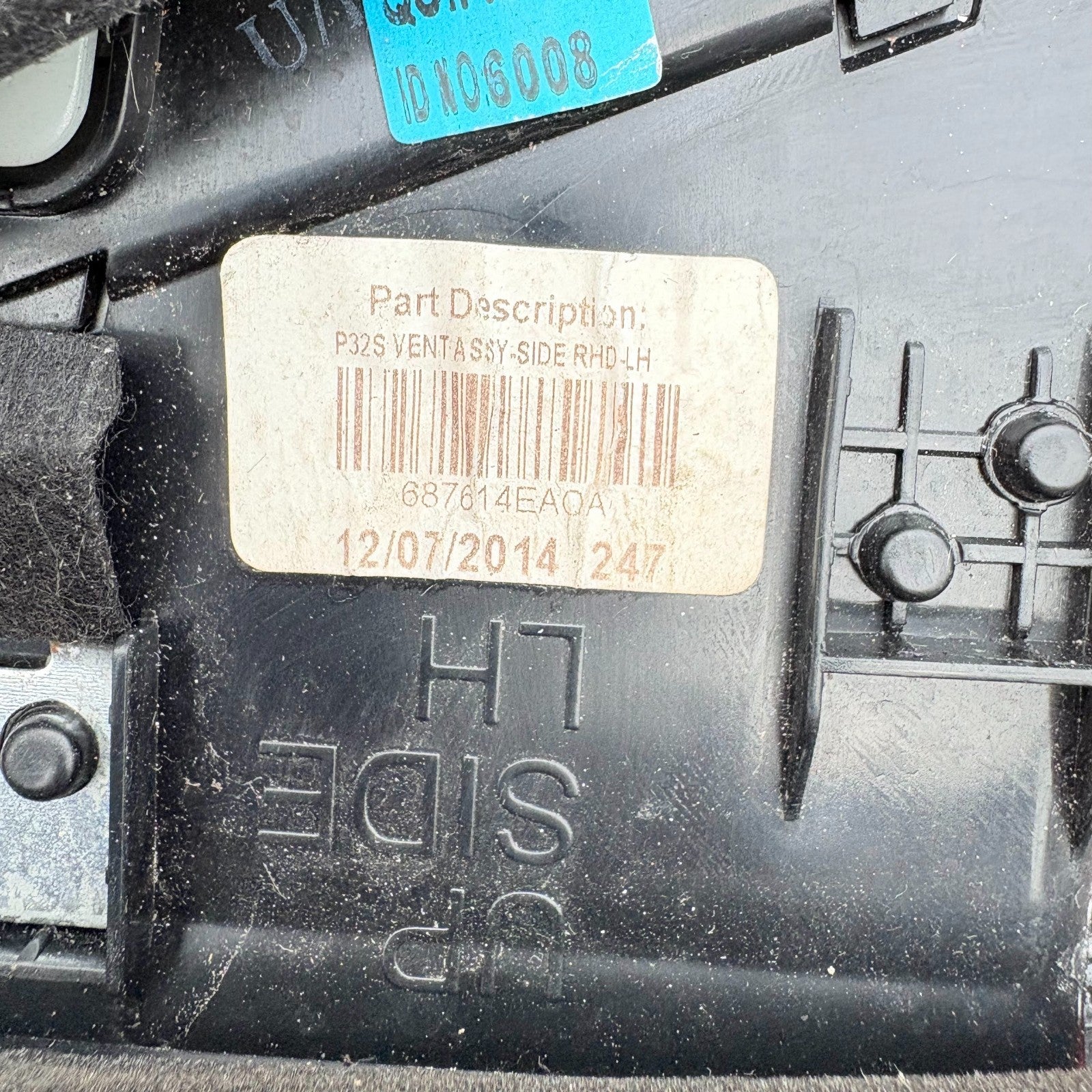 NISSAN QASHQAI 2014-2021 Dashboard Left Side Air Vent 687614EA0A
