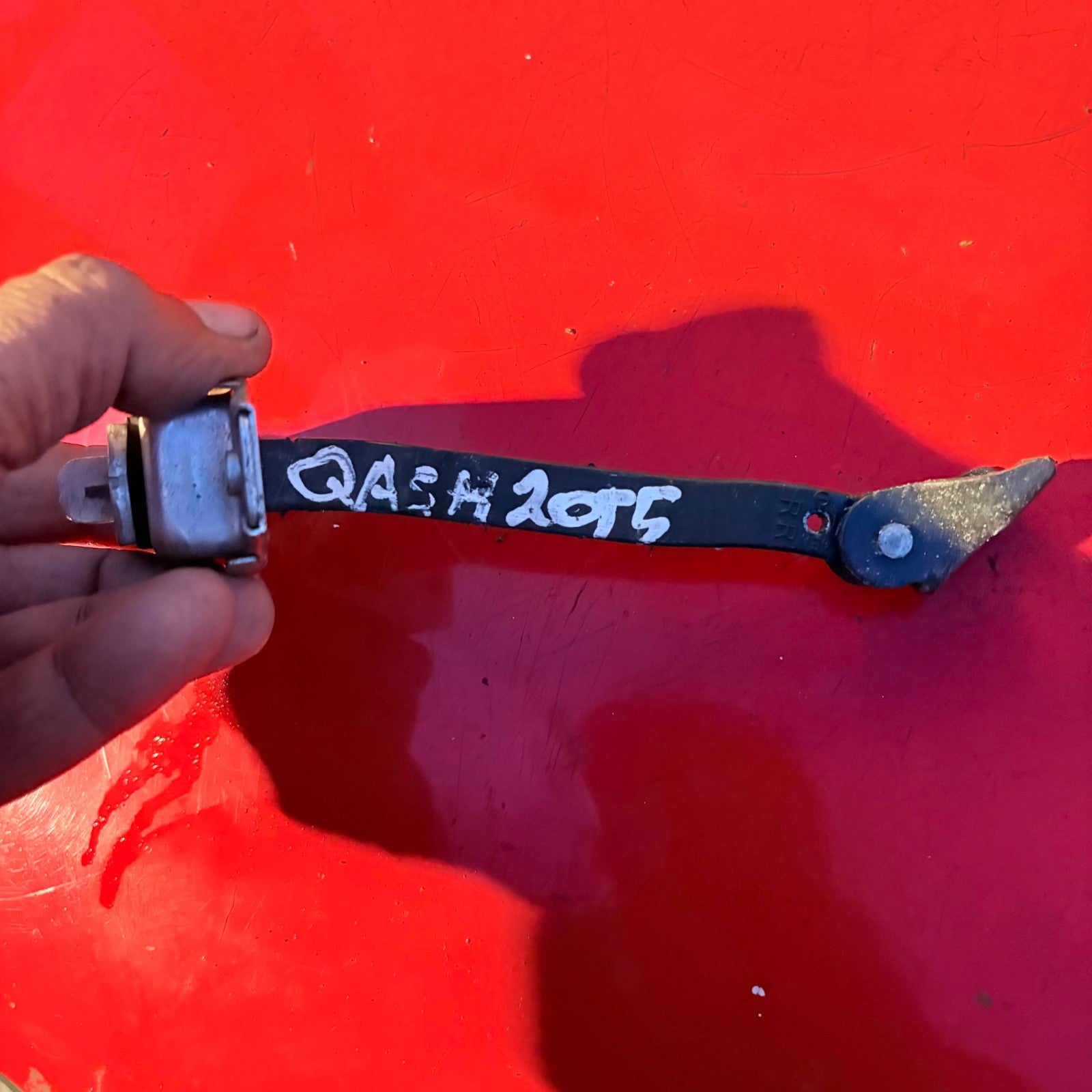 NISSAN QASHQAI 2015 OFFSIDE DRIVER RIGHT REAR DOOR CHECK STRAP