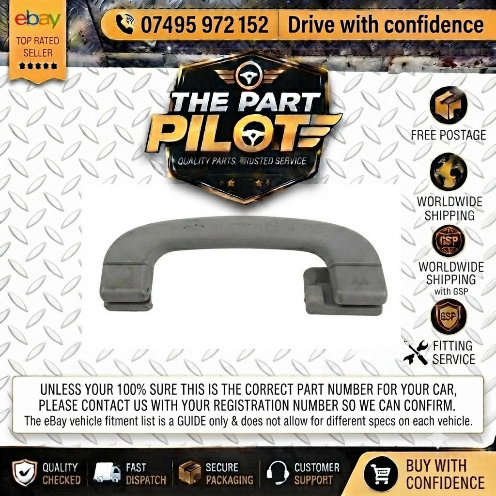 BMW 5 Series E39 Rear Right Roof Grab Handle Grey 8245912 1998-2004
