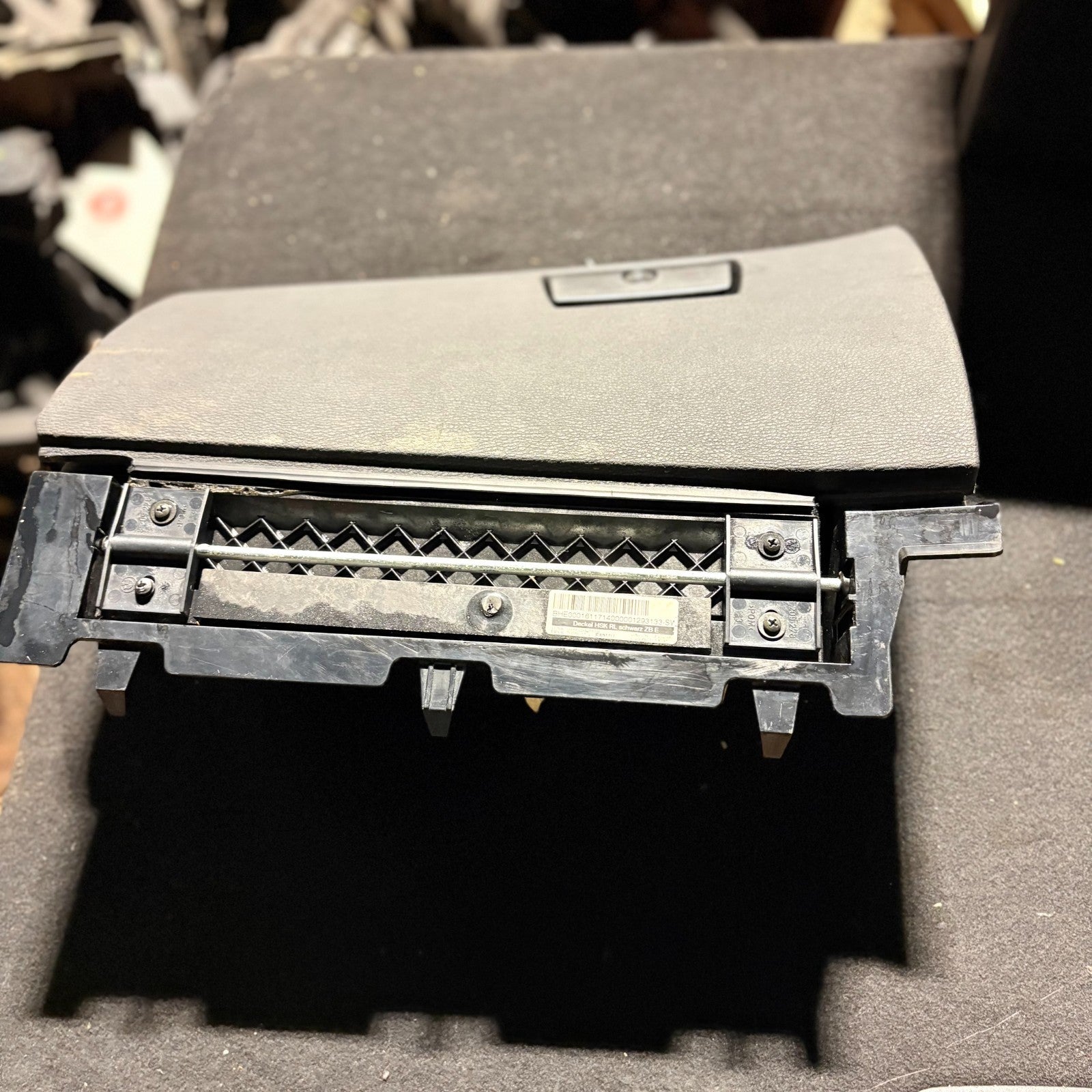 BMW X3 E83 LCI 2006-2010 RHD Complete Glove Box Compartment Black 1293133SW