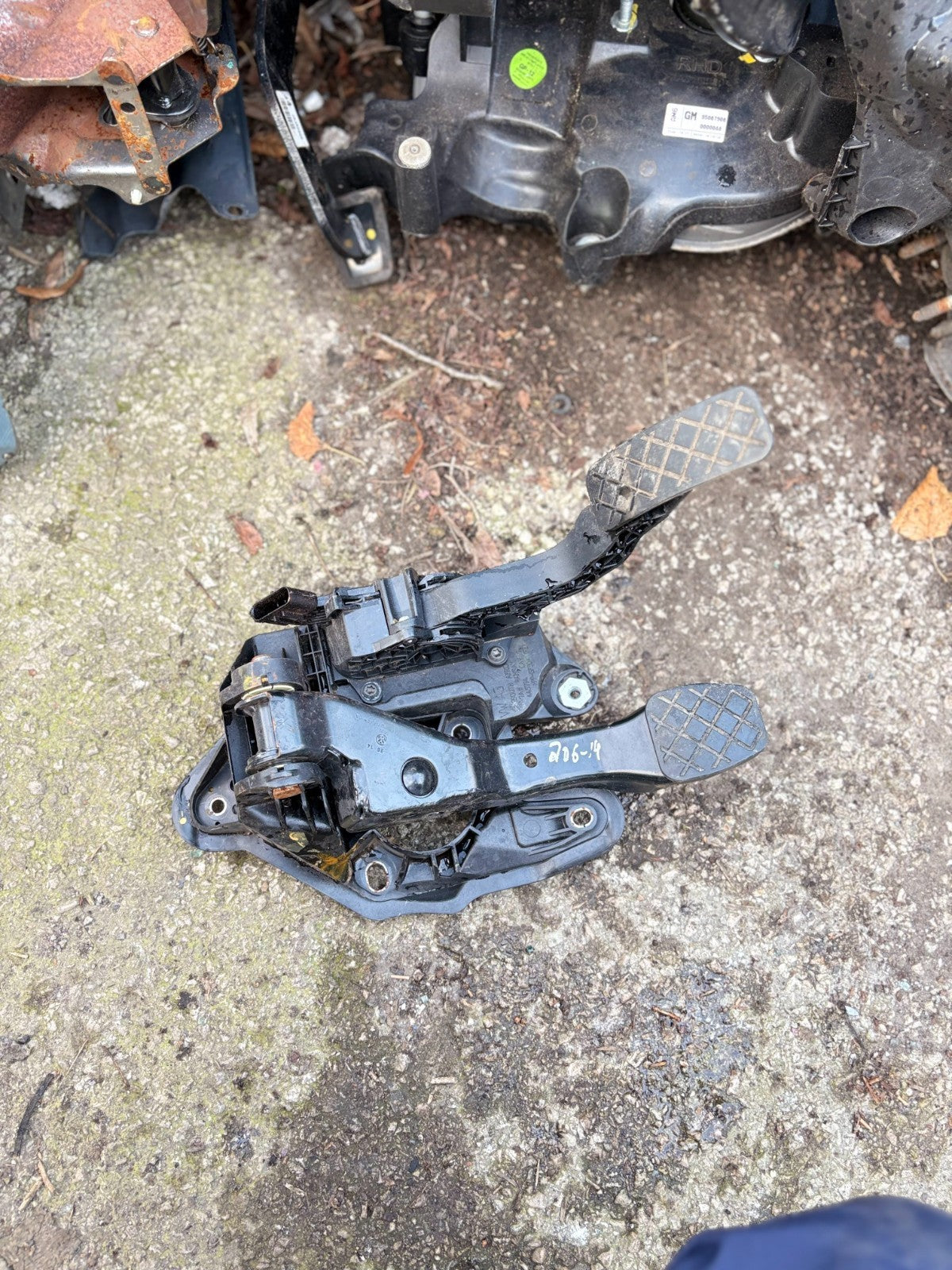 VW Polo 6C 2014-2017 Manual Brake and Accelerator Pedal Assembly 6C2721058F