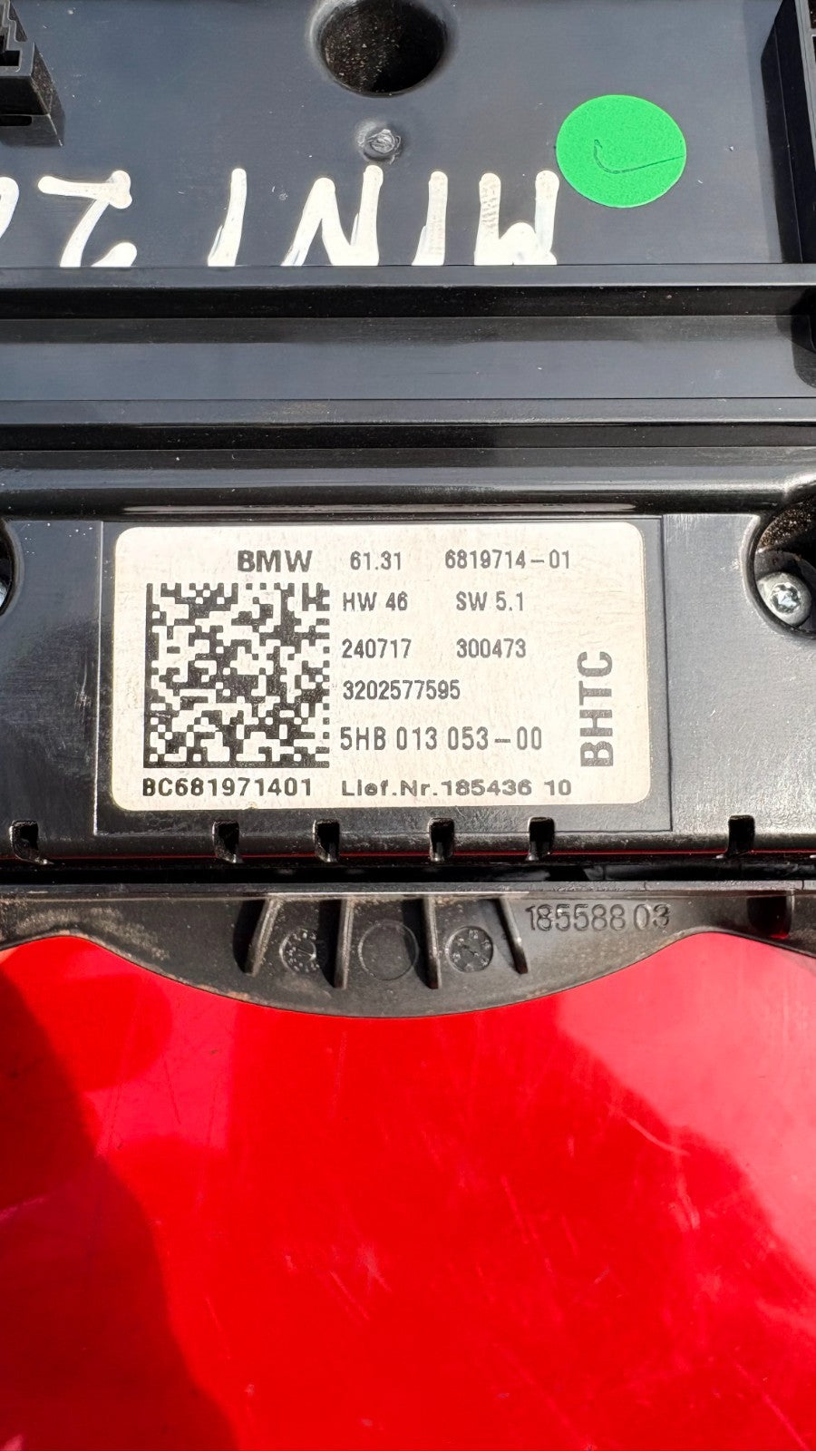 BMW MINI 2014-2024 Ac Heater Climate Control Panel 5HB 013 053-00