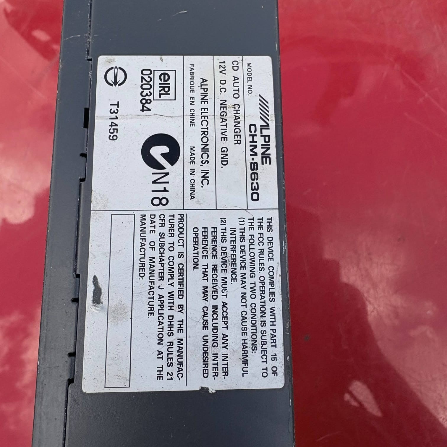 BMW 3 Series E46 1998-2006 6 Disc CD Changer Alpine CHM-5630