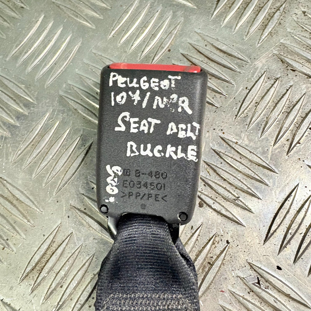 Peugeot 107 2005-2014 Left Passenger Nearside Rear Seatbelt Buckle