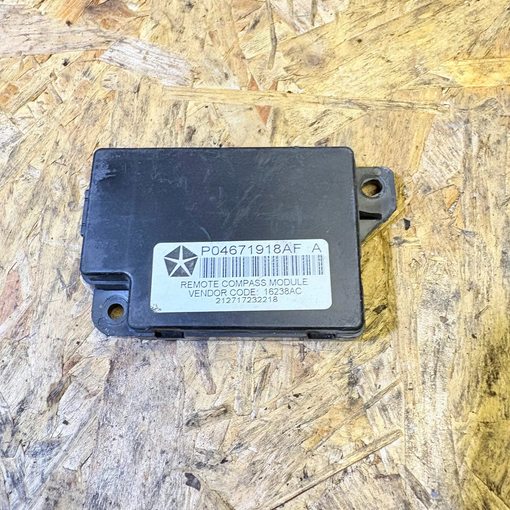 JEEP PATRIOT 2008 REMOTE COMPASS ECU CONTROL MODULE P04671918AF
