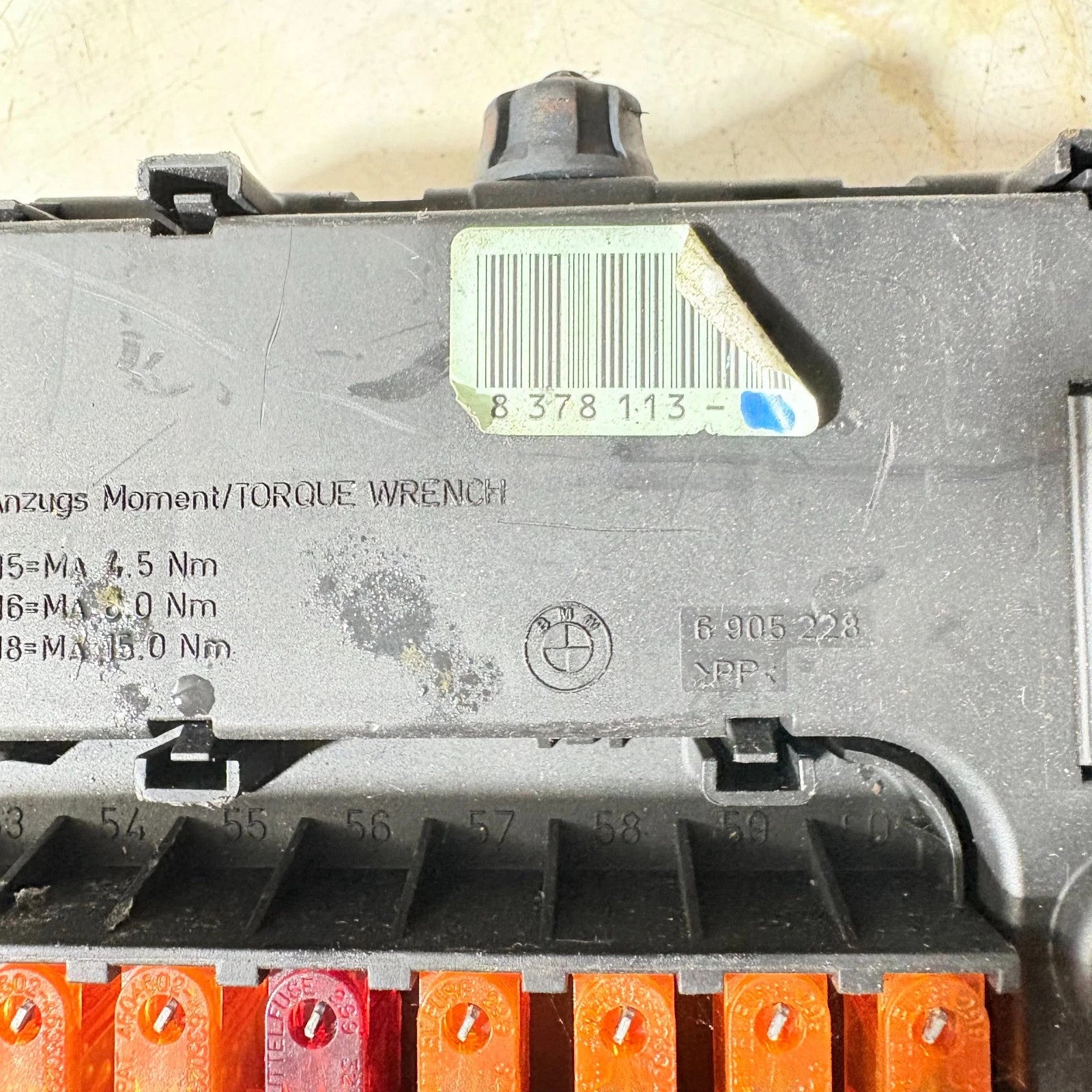 BMW Z4 E85/E86 Fuse Box Relay Junction Panel 8378113 (2003-2008)