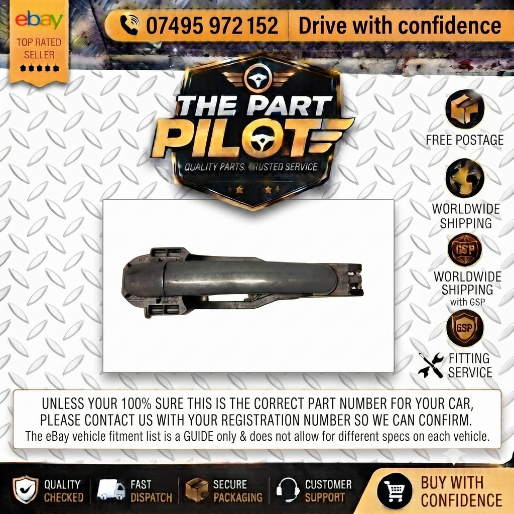 Seat Leon Mk2 2005-2012 Front Left N/S Outer Door Handle