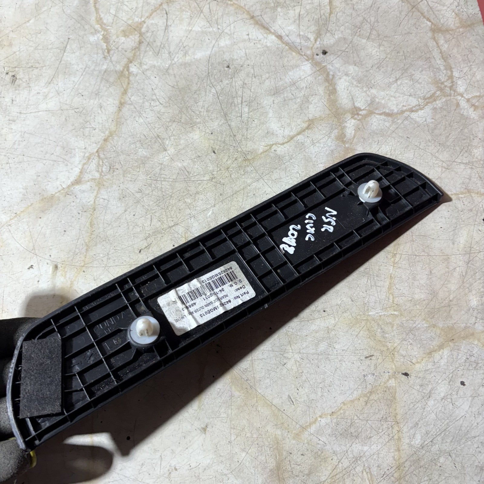 84262SMG Left Rear Passenger Side Interior Honda Civic2012
