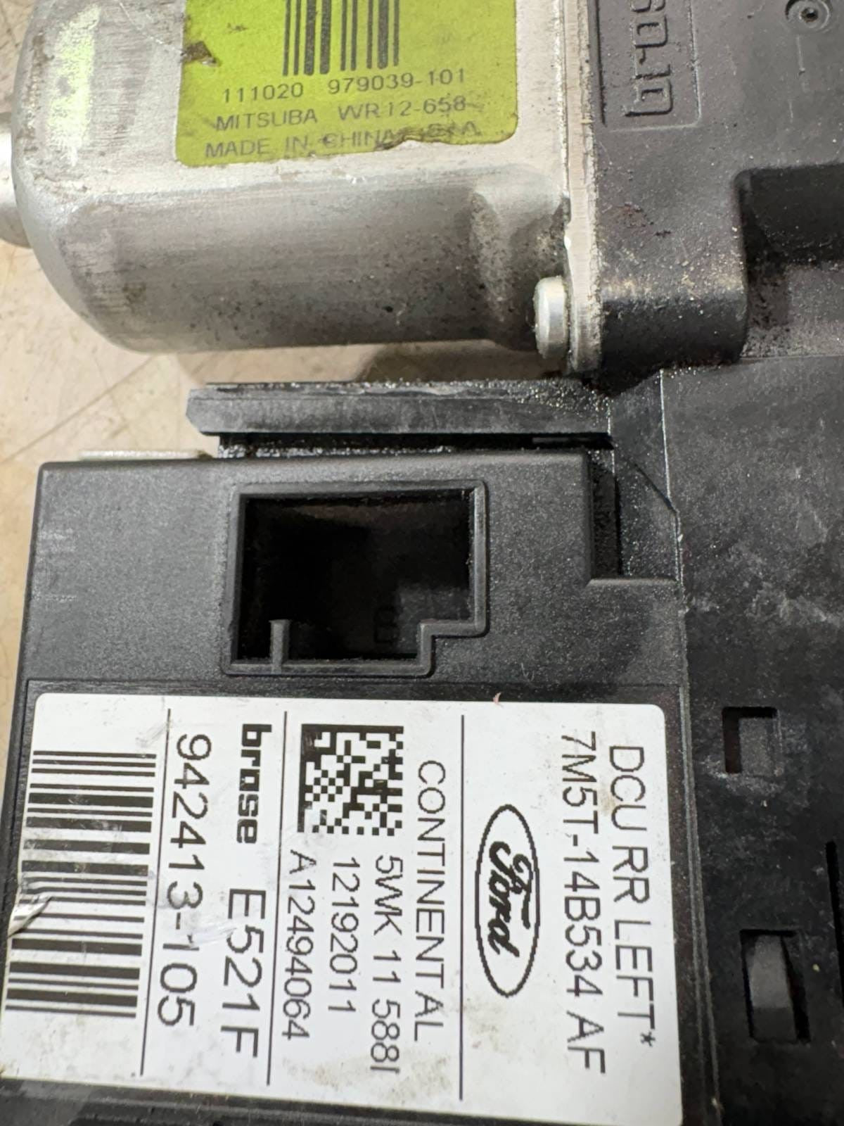Ford Kuga Mk1 2008-2012 Rear Left Window Motor Module 7M5T-14B534-AF