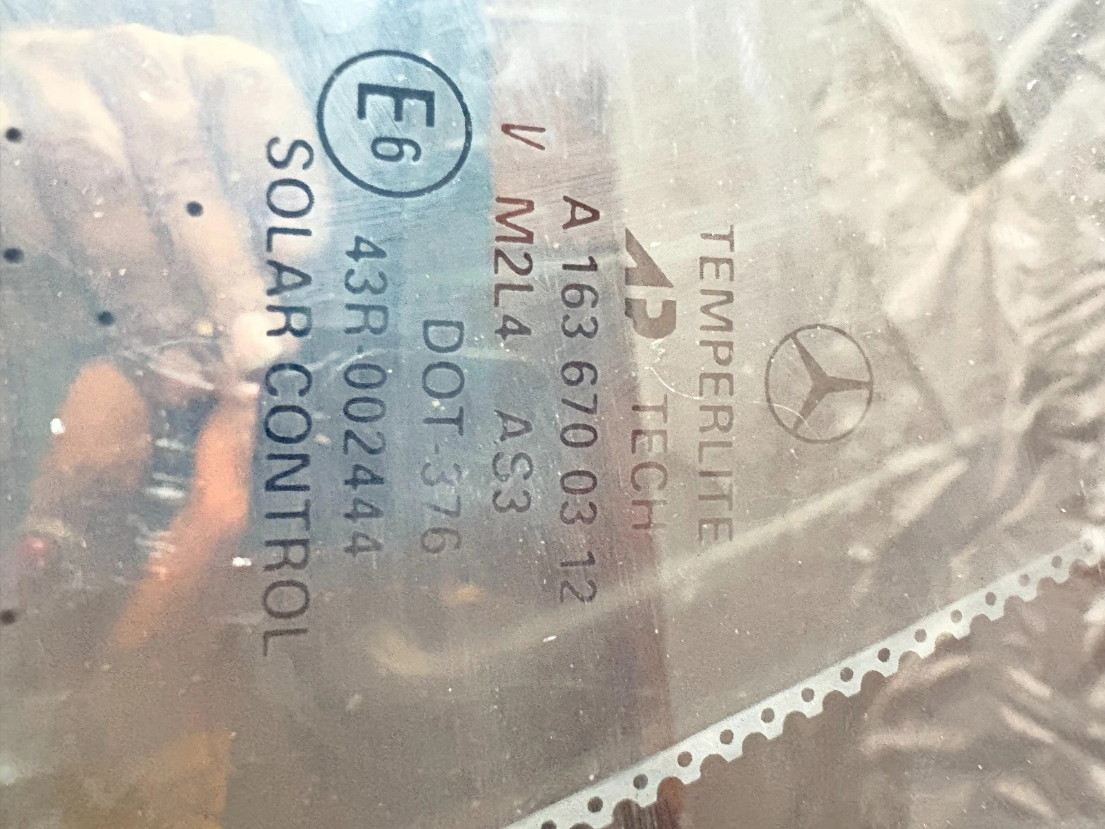 Mercedes ML W163 1998-2005 Rear Left Door Quarter Glass Tinted AS3 A1636700312