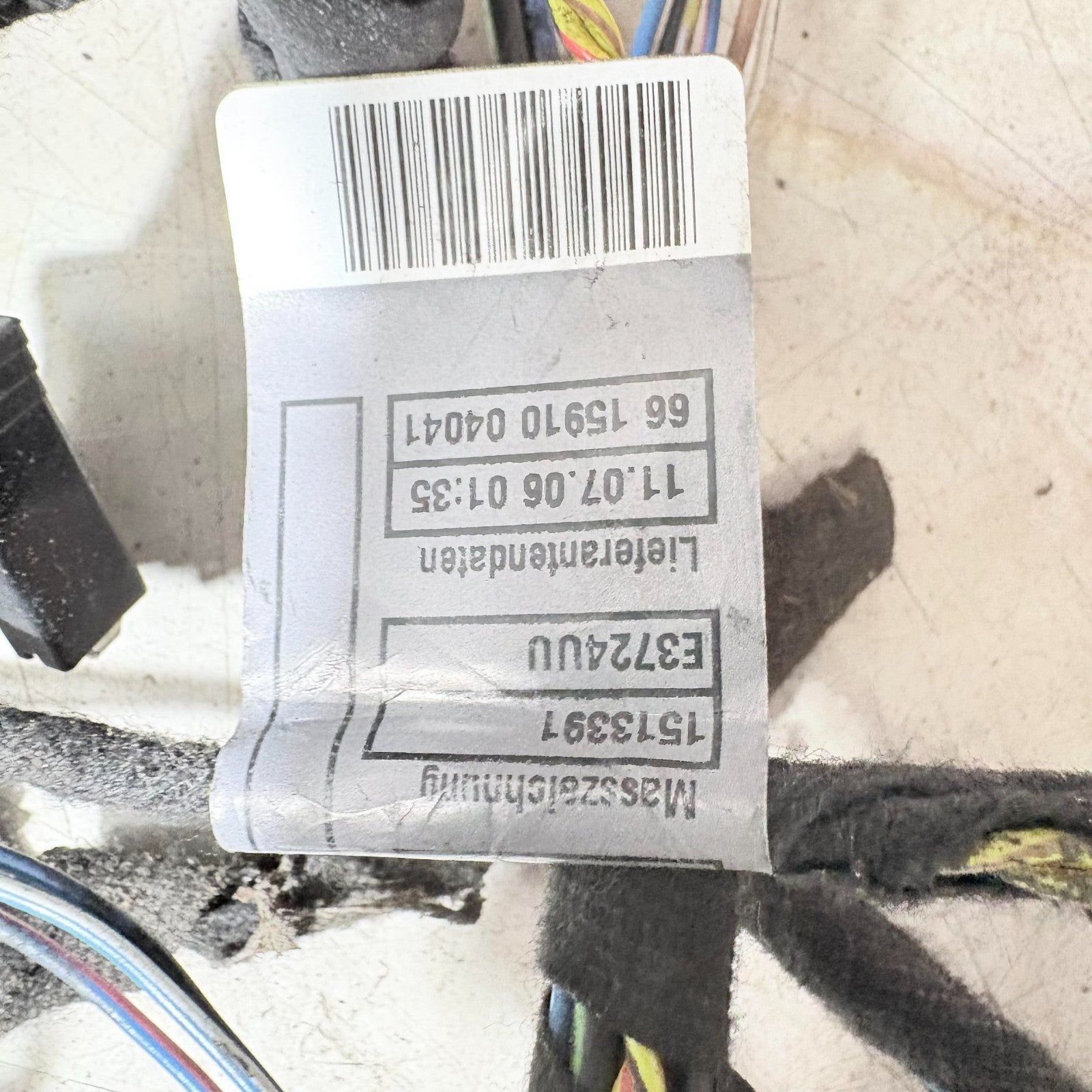 MINI R50 R53 2001-2006 Front Left Passenger Door Wiring Loom Harness 1513391