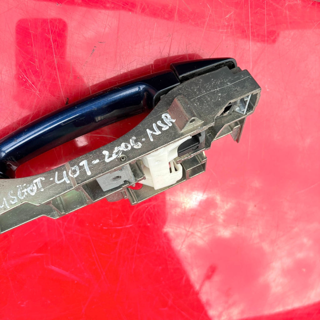 04-12 PEUGEOT 407 MK1 N/S Passenger Rear Door Handle Outer 9653401680