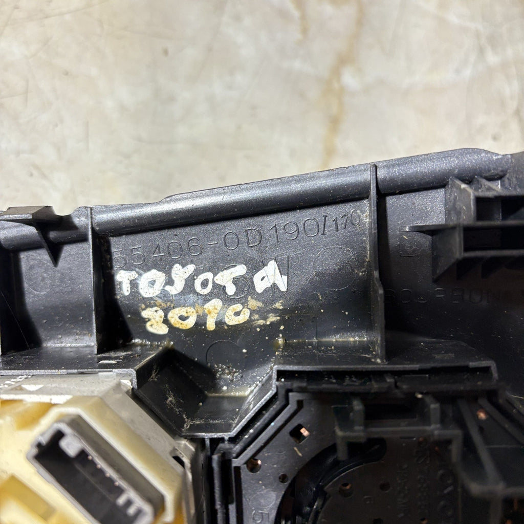 2010 TOYOTA YARIS 3DR CLIMATE CONTROLS WITH A/C 55406-0D190