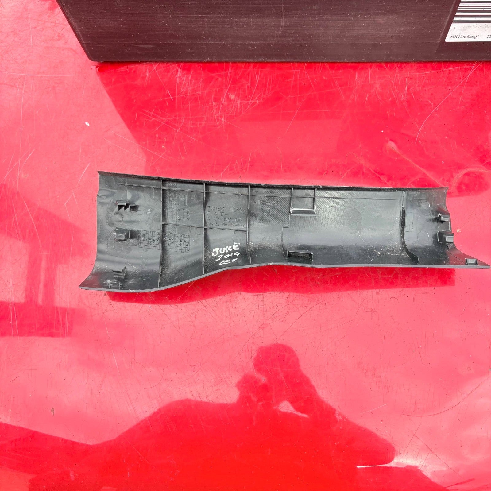 NISSAN JUKE 2014 RHD Rear Right Door Sill Trim 769B6 1KA2A
