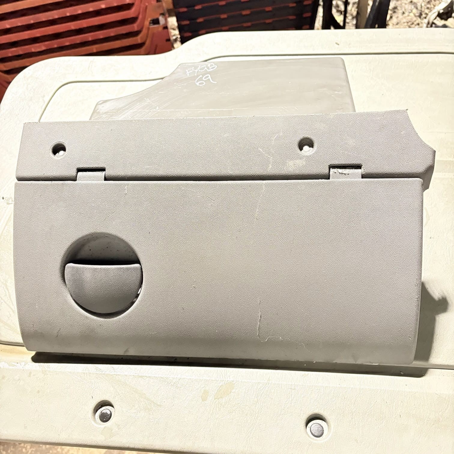 Vauxhall Corsa C 2000-2006 Glove Box Storage Compartment Grey 09114402