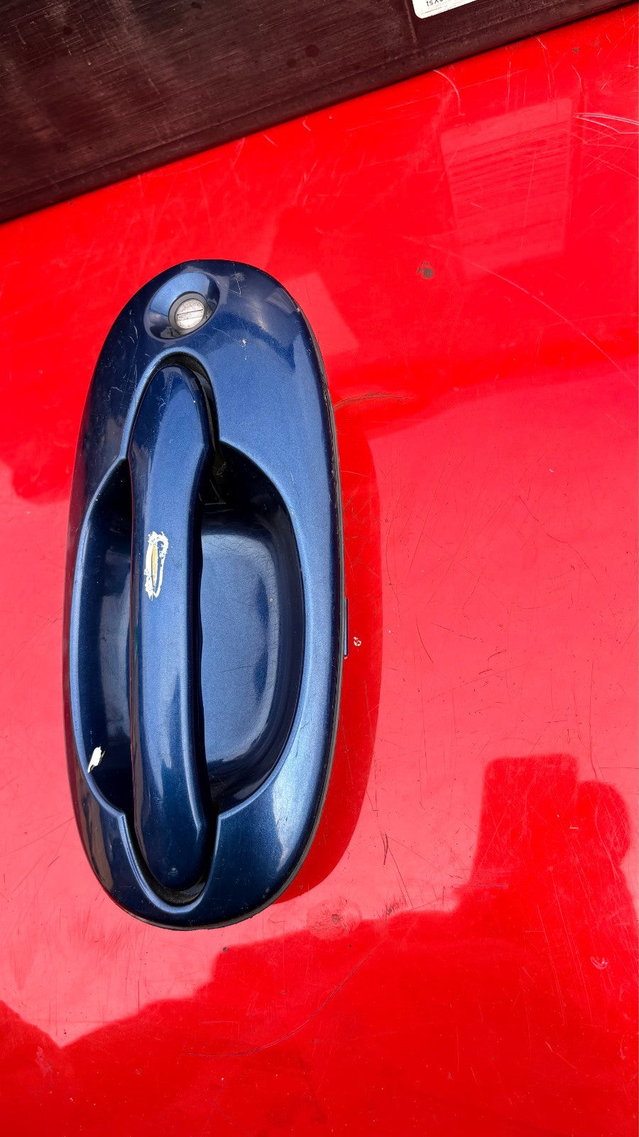 KIA SEDONA 2004 FRONT LEFT PASSENGER SIDE N/S/F EXTERIOR DOOR HANDLE K53A 59 410