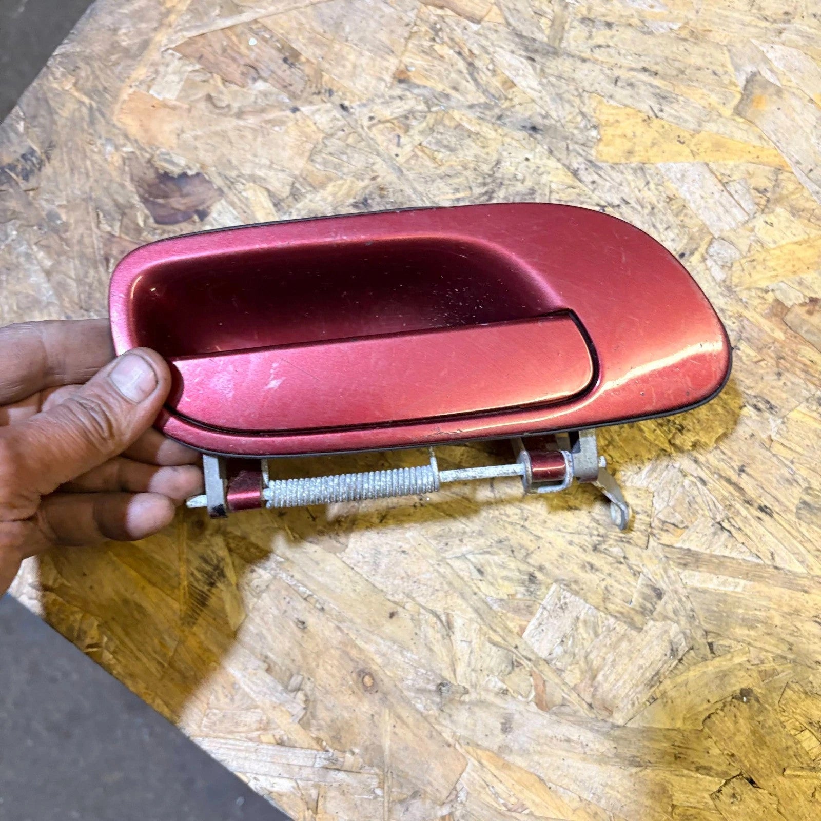 Volvo S60 Mk1 P24 2000-2010 OSR Rear Right Outer Door Handle Red Burgundy