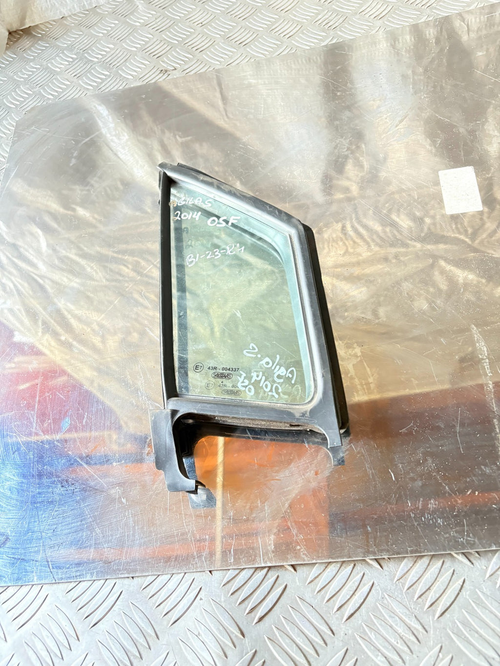 Vauxhall Agila B 2008-2014 OSF Driver Front Quarter Glass Window 43R-004337