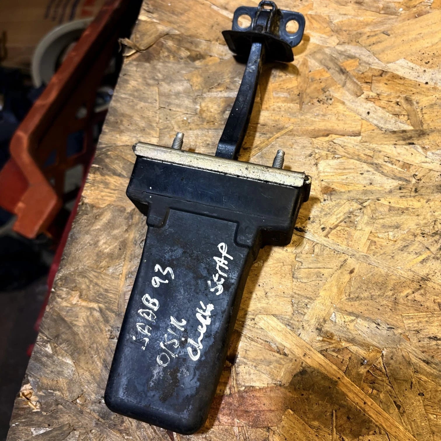 Saab 9-3 Driver Rear Door Bracket, 12796232 OSR