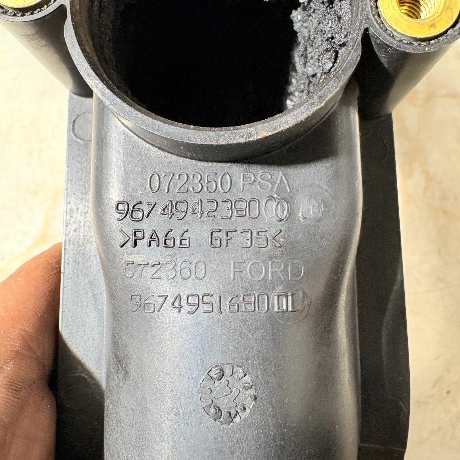 PEUGEOT 207 AIR INTAKE PIPE 9674942380 MAP SENSOR 09-14
