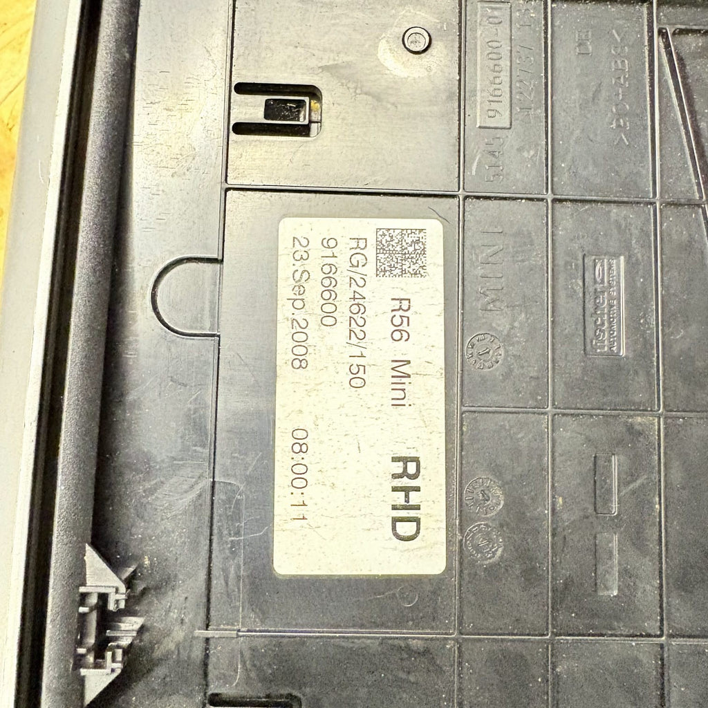 MINI COOPER S R56 2006-2010 PASSENGER DASHBOARD STORAGE COMPARTMENT 9166600